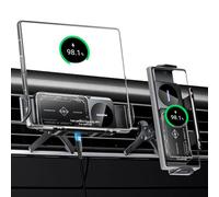 MANKIW Supporto Smartphone Auto per Galaxy Z Fold 6 5 4 3, Magic V3 V2, Mate X6 X5 X4, Ricarica Rapida 15W a Doppia Bobina con Rotazione Automatica 90°