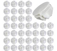 ManLee 40pz Connettori in Plastica Cube Connettore a Cubo in Plastica per Armadietti Organizer Modulare Chiusura per Fermaglio per Armadio a Fibbia Clip per Guardaroba Scaffali (Bianco)