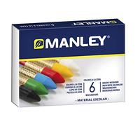 Manley 106 - Confezione da 6 Pastelli, colore varie