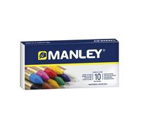 Manley Confezione da 10 Cere Morbide dalla Linea Morbida - Ideale per un'Ampia Varietà di Tecniche e Applicazioni - Produzione Artigianale - Ampia Gamma di Colori - Colori Assortiti