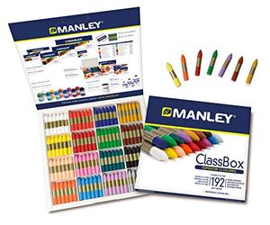Manley MNC00192 - Espositore da 192 pastelli, confezione da 1, Gold/Silver