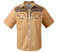 MaNMaNing Camicia Casual Floreale A Maniche Corte con E 3D Camicia Uomo Slim Fit Uomo Elegante No Stiro Bianca Estiva Manica Corta Azzurra Lino