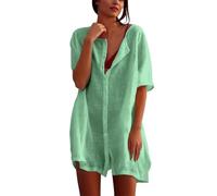 MaNMaNing Camicia Estiva da Donna in Chiffon A Maniche Ampia Abito Elegante Donna Abiti Eleganti Vestiti Estivi Lunghi Vestito Cotone Estivo Abito Estivo Lungo Vestito Bianco Lungo