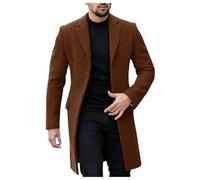 MaNMaNing Cappotto Invernale Maschile Giacca Stile Moda In Cappotti Uomo Trench Uomo Cappotto Lana Corto Cammello Parka In Pelle