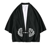 MaNMaNing Cardigan Hanbok Uomo Ricamato con Fibbie a Piastra Perfetto Come Giacca Antisole Morbido e Comodo Taglia Grande Ideale per Abbigliamento Casual e Tradizionale
