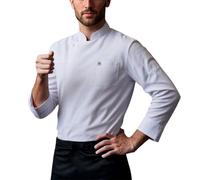 MaNMaNing Cardigan Uomo da Lavoro per Chef con Maniche Lunghe Perfetto per Cucina e Scene Professionali Stile Casual e Comodo Ideale per Uso Quotidiano