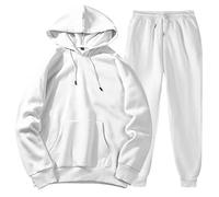 MaNMaNing Completo Uomo con Felpa e Pantaloni Morbidi in Pile per Stagioni Fredde Stile Casual e Sportivo Design Funzionale e Moderno Ideale per Jogging e Tempo Libero
