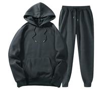 MaNMaNing Completo Uomo con Felpa e Pantaloni Morbidi in Pile per Stagioni Fredde Stile Casual e Sportivo Design Funzionale e Moderno Ideale per Jogging e Tempo Libero