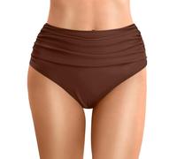 MaNMaNing Costume Taglie Forti Costume Donna Due Pezzi Push Up Bikini Mare Bikini Triangolo Donna con Pantaloncini Mestruale con Ferretto Non Imbottito A Fascia