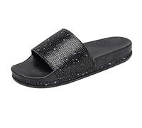 MaNMaNing Donne Diamante Di Spessore Fondo Casuale Strass Da Sandali Donna Comodi Sandali Comodi Donna Scarpe Estive Tacchi Zeppa Plateau Scarpe Da Trekking