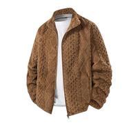 MaNMaNing Giacca uomo invernale in pile stile europeo trendy e calda per protezione dal freddo ideale per giovani e look urbani con design moderno