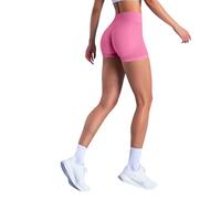 MaNMaNing Leggins Corti Donna a Vita Alta Senza Cuciture Push Up Scrunch a Tre Strati Elastici Morbidi per Yoga Fitness Running e Palestra Snellenti e Modellanti