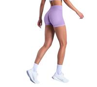 MaNMaNing Leggins Corti Donna a Vita Alta Senza Cuciture Push Up Scrunch a Tre Strati Elastici Morbidi per Yoga Fitness Running e Palestra Snellenti e Modellanti