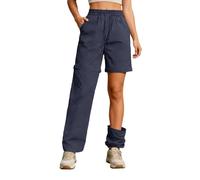 MaNMaNing Pantaloni Convertibili Escursionismo Donna Impermeabili Antivento Tasche Staccabili Gamba Corta Lunghi per Viaggio Casual Outdoor Pantaloni da Trekking
