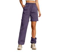 MaNMaNing Pantaloni Convertibili Escursionismo Donna Impermeabili Antivento Tasche Staccabili Gamba Corta Lunghi per Viaggio Casual Outdoor Pantaloni da Trekking