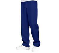 MaNMaNing Pantaloni Uomo Felpa Pantaloni con Fodera in Pile Ampia Gamba Dritta Fondo Allenamento Vita Alta Yoga con Tasche Uomo Yoga
