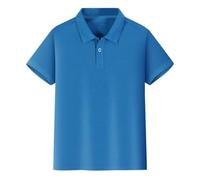 MaNMaNing Polo Bambino Estate Manica Corta con Bottoni Morbido Confortevole Perfetto per Il Gioco e la Scuola Polo Bambino Casual Accogliente
