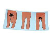 MaNMaNing Telo da Bagno Uomo Creativo Divertente Doccia Avvolgere Il Corpo Coperta Morbida Tovaglia Tappetino da Yoga (Light Blue, M)