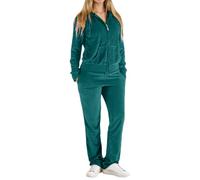 MaNMaNing Tuta Sportivo Donna Due Pezzi Velluto Maniche Lunghe Pantaloni Jogger Morbido Confortevole per Sport e Tempo Libero Look Casual ed Elegante