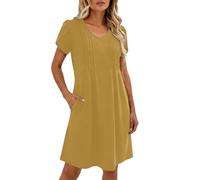 MaNMaNing Vestiti Donna Primavera 2026 Abito Estivo Donna Vestito Cotone Estivo Vestito Nero Lungo Elegante Cerimonia per Matrimonio Abito Mare Cerimonia Battesimo