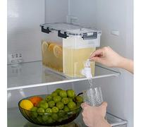 MANMAOHE Dispenser di bevande in plastica, secchio refrigerato per bevande da 3,5 litri con rubinetto Dispenser di limonata per succo ghiacciato per