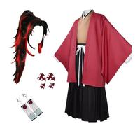 MANMICOS Costume da cosplay per uomini anime, taglia US, vestaglia rossa per feste (2X-Small)