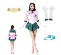 MANMICOS Costume da marinaio di Giove per cosplay Kino Makoto Halloween gonna parrucca vestito (XX-Large)