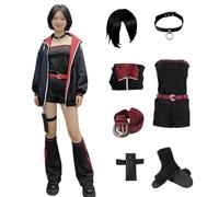 MANMICOS Taglia US Donne Cosplay Costume Nero Giacca Cool Handsome Edition suit (XX-Large)