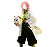 MANMICOS Taglia USA Anime Sabito cosplay costume bianco mantello partito vestito (bianco, M)