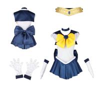 MANMICOS Taglia USA Anime Tenou Haruka Cosplay Costume Halloween Donne Gonna Tuta (XL)