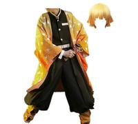 MANMICOS Taglia USA Anime Uomini Cosplay Costume Arancione Mantello Partito Vestito (2X-Small)