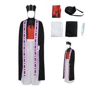 MANMICOS Taglia USA Anime Uomini Cosplay Costume Nero Veste Party Suit (XL)
