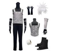 MANMICOS Taglia USA Comic Men Cosplay Costume grigio PU gilet halloween vestito (M)