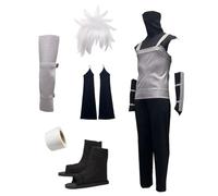 MANMICOS Taglia USA Comic Men Cosplay Costume grigio PU gilet partito vestito (M)