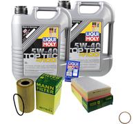 Mann - Controllo Set 10 L Liqui Moly 5W-40 per Porsche Cayenne - S