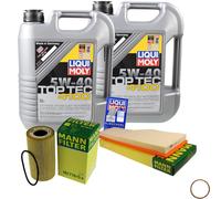 Mann - Controllo Set 10 L Liqui Moly Top Tec 4100 5W-40 per Porsche