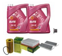 Mann Controllo Set 10 L mannol Elite 5W-40 per Renault Latitudine Di L70 2.0