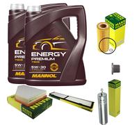 MANN Controllo Set 10 L MANNOL Energy Premium 5W-30 Per BMW 3er Touring 335D