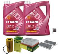 Mann Controllo Set 10 L mannol extreme 5W-40 per Renault Latitudine 2.0