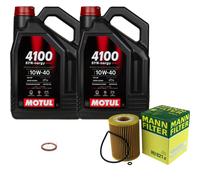 Mann Controllo Set 10 L Motul 4100 Syn-Nergy Spec 10W40 Per Mercedes M-Klasse