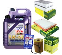 MANN Controllo Set 10L Liqui Moly 5W-40 per Mercedes R-Klasse W251 V251