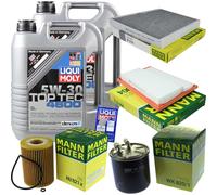 MANN Controllo Set 10L Liqui Moly Top Tec 5W-30 per Mercedes E-Klasse