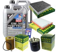 MANN Controllo Set 10L Liqui Moly Top Tec 5W-30 per Mercedes E-Klasse