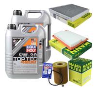 MANN Controllo Set 10L Liqui Moly Top Tec 5W-30 per Mercedes E-Klasse