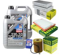 MANN Controllo Set 10L Liqui Moly Top Tec 5W-30 per Mercedes M-Klasse W164