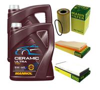 MANN Controllo Set 10L MANNOL Ceramic 5W-40 Per Porsche 911 Cabriolet 3.4
