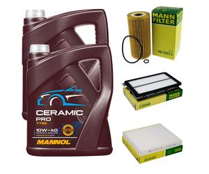 MANN Controllo Set 10L MANNOL Ceramic Pro 10W-40 Per Hyundai Tucson TL TLE