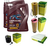 MANN Controllo Set 10L MANNOL Ceramic Pro 10W-40 Per Mercedes-Benz E-Class