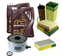 MANN Controllo Set 10L MANNOL Energy 5W-30 per Land Rover Range 3.6 D 4x4