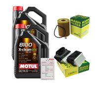Mann Controllo Set 10L Motul 8100 x-Pulire Efe 5W-30 per Mercedes-Benz Sam